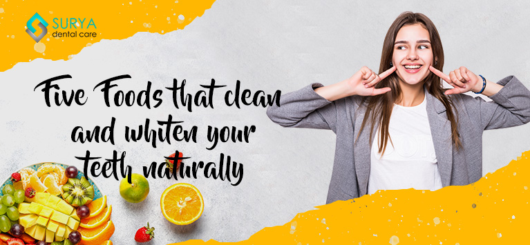 Topic Five foods that clean and whiten your teeth naturally
