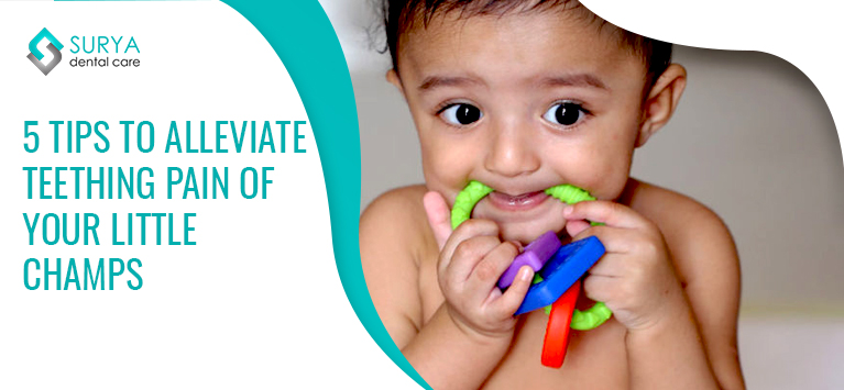 5 tips to alleviate teething pain of your little champs